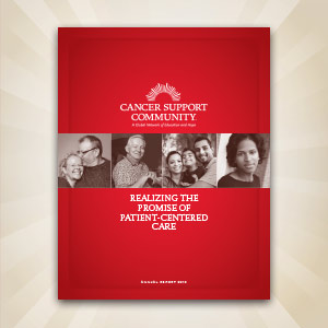 Cover of Cancer Support Community's second annual report