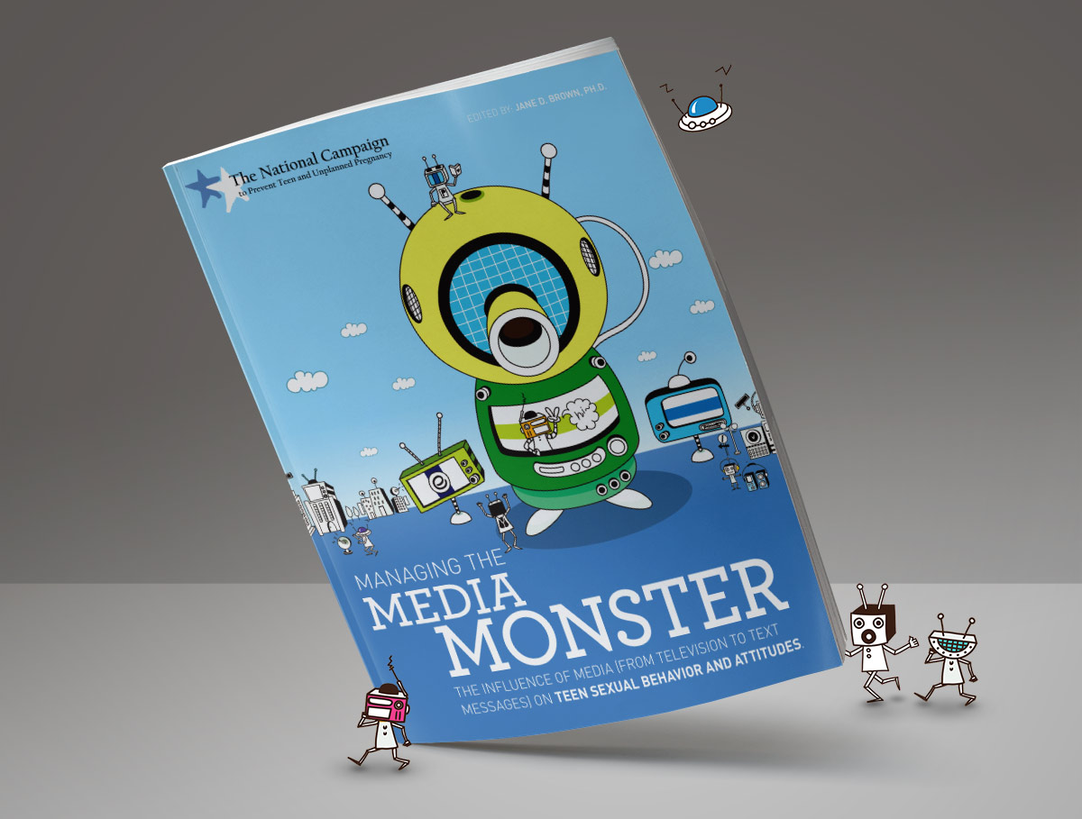 Cover image of the publications Managing the Media Monster by the National Campaign