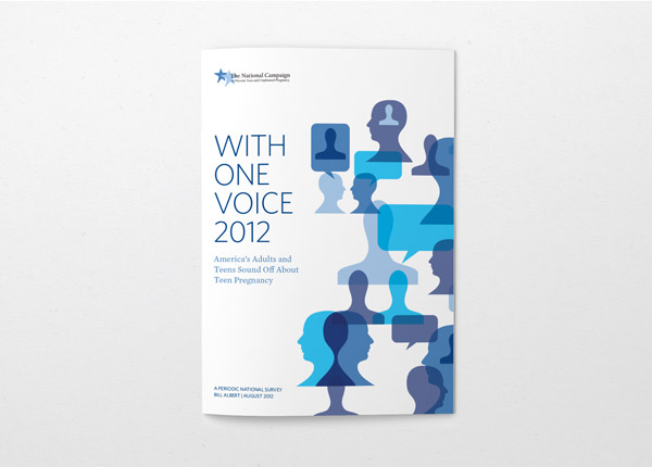 Full cover view of The National Campaign's report titled, With One Voice 2012